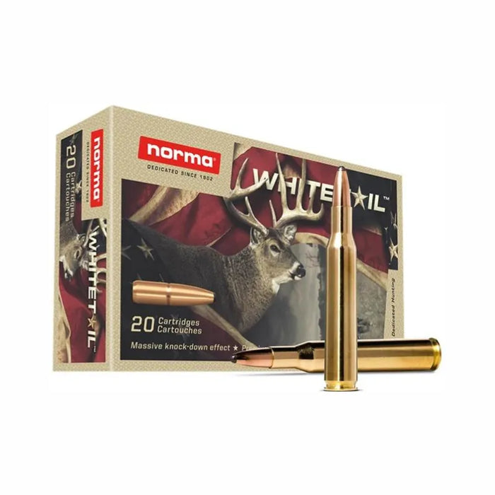 NORMA 270WIN 130GR WHITETAIL SP - 20 PK