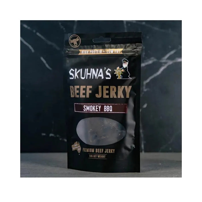 SKUHNAS BEEF JERKY - SMOKEY BBQ 50GR