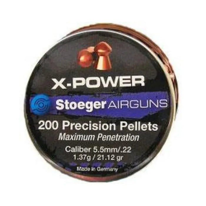 STOEGER X-POWER 5.5MM/22 CAL 21.12GR AIR RIFLE PELLETS