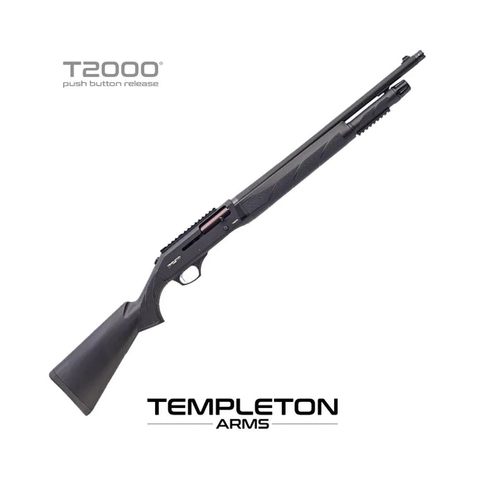 TEMPLETON ARMS T2000 TACTICAL 20" (BLACK, BUTTON RELEASE) 12G SHOTGUN 5+1