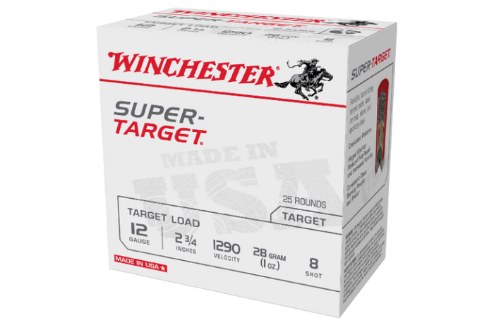 WINCHESTER SUPER TARGET 12GA 1290FPS 8 2-3/4" 28GM - 25PK