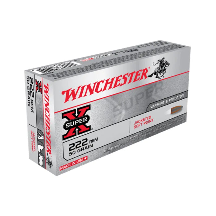 WINCHESTER 222 SUPER X 50G SOFT POINT