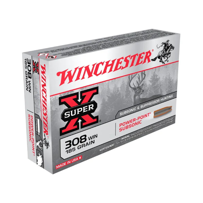 WINCHESTER 308 SX 185GR SUBSONIC