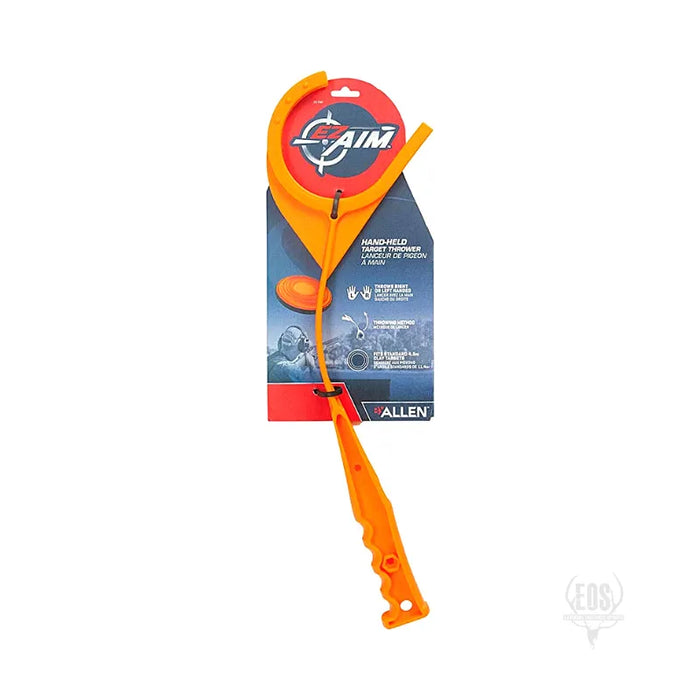 TARGETS - ALLEN CLAY TARGET THROWER HAND HELD ORANGE CLAY EXTREME OUTDOOR SPORTS