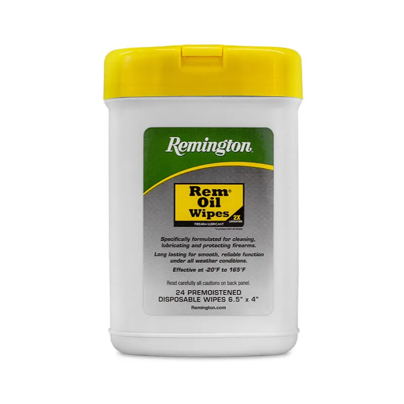 REMINGTON REM OIL WIPES (24 PREMOISTENED DISPOSABLE WIPES) - EXTREME OUTDOOR SPORTS