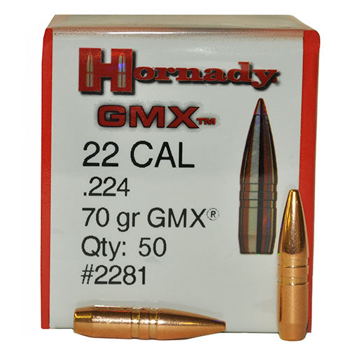 RE-LOADING - HORNADY PROJ 22 CAL 70GR GMX EXTREME OUTDOOR SPORTS