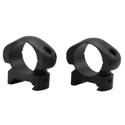 BALLISTICS HARDWARE RINGS - 1" HIGH STEEL WEAVER (2 SCREW)