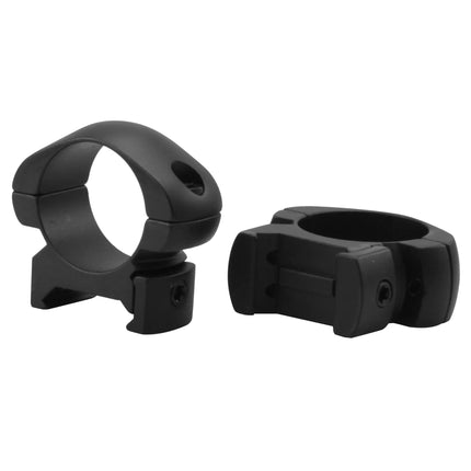 BALLISTICS HARDWARE RINGS - 1" HIGH STEEL WEAVER (2 SCREW)