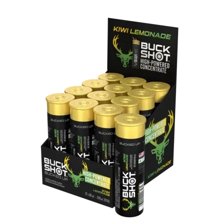 Bucked Up Buck Shots - Kiwi Lemonade Energy Shot (12 PACK)