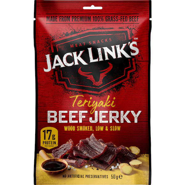 JACK LINKS TERRIYAKI BEEF JERKY 50G