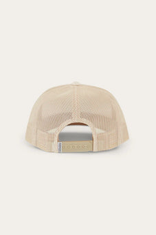 RINGERS WESTERN SIGNATURE BULL KIDS TRUCKER CAP - BEIGE/CLAY