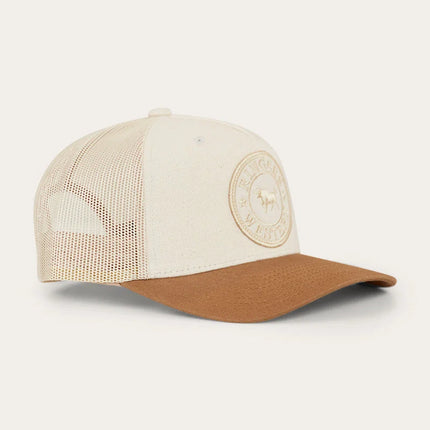 RINGERS WESTERN SIGNATURE BULL KIDS TRUCKER CAP - BEIGE/CLAY