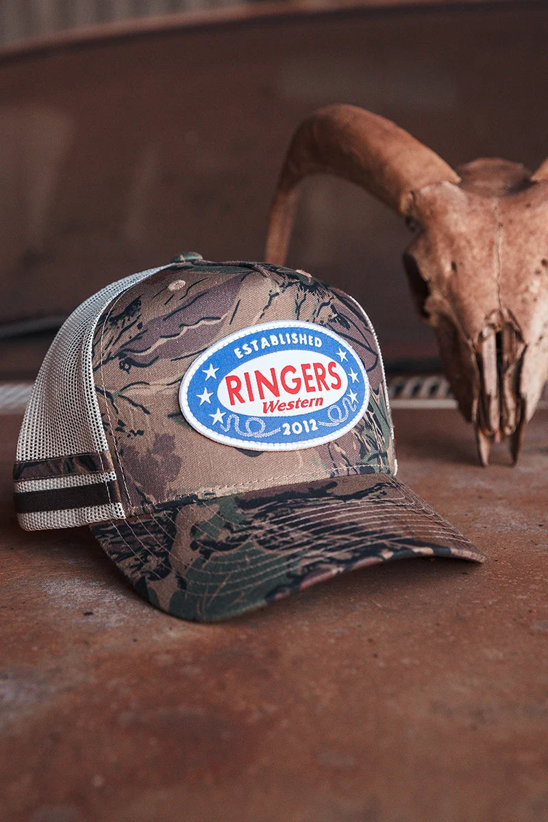 RINGERS WESTERN SHOOTER DEEP FIT TRUCKER CAP - CAMO