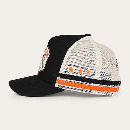 RINGERS WESTERN BIG BUCK DEEP FIT TRUCKER CAP - BLACK