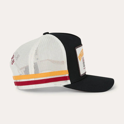 RINGERS WESTERN LIVE RODEO DEEP FIT TRUCKER CAP - BLACK / OFF WHITE