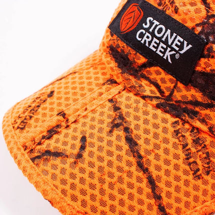 STONEY CREEK SPLIT PEAKED AIRMESH CAP BLAZE ORANGE OSO