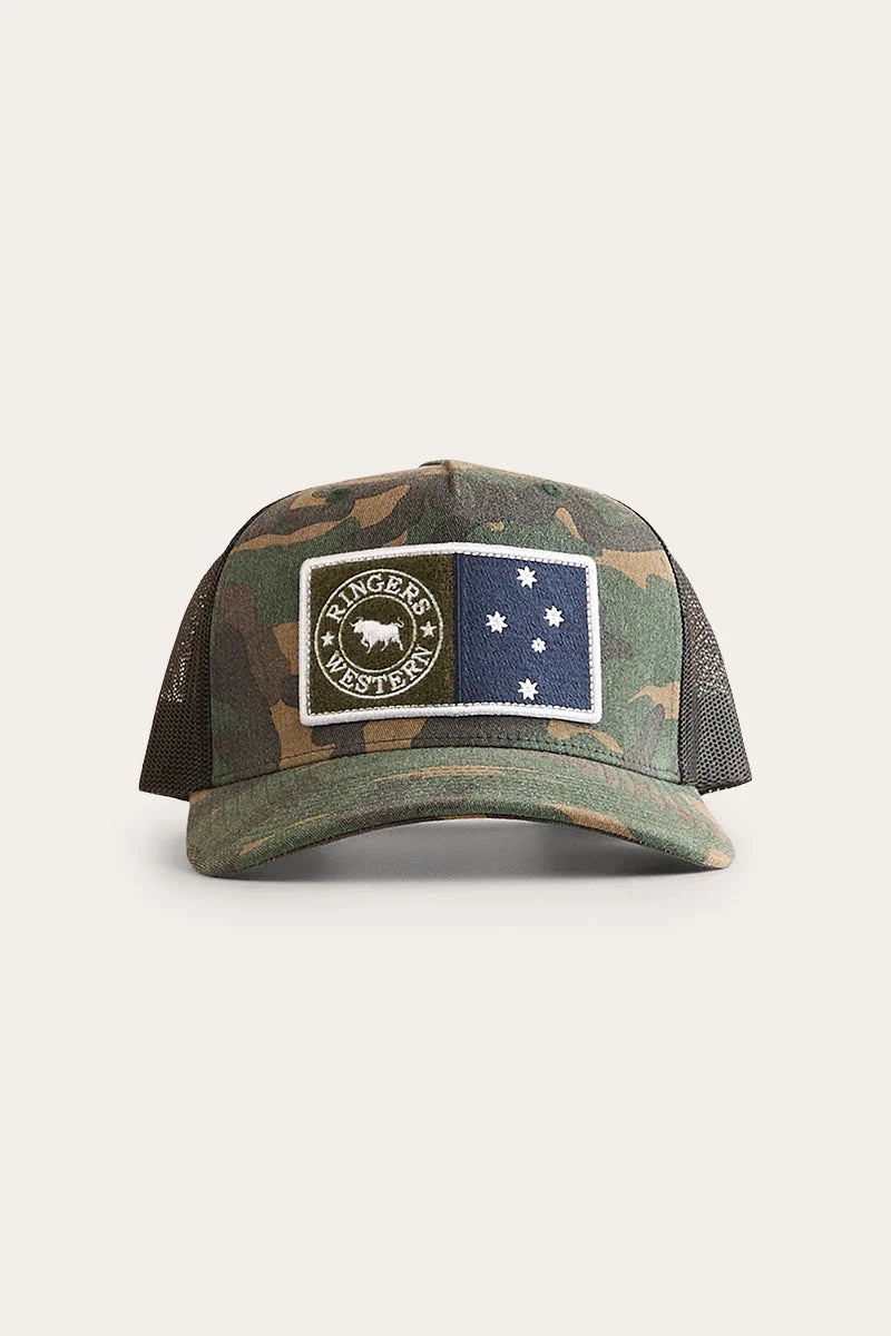 RINGERS WESTERN SOUTHERN SON TRUCKER CAP - CAMO