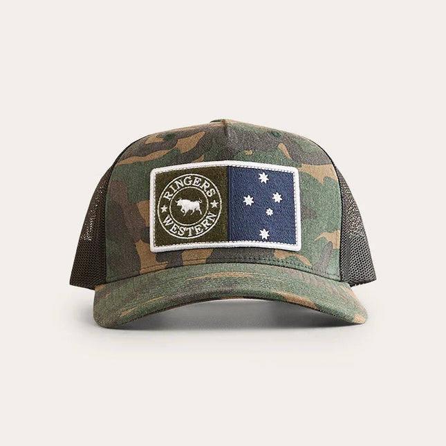 RINGERS WESTERN SOUTHERN SON TRUCKER CAP - CAMO