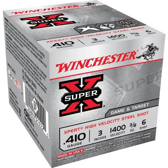 is commonly used for bird hunting and provides a good balance of pellet count and penetration.