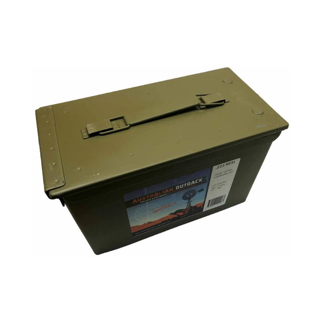 AUSTRALIAN OUTBACK AMMO 223 55GR BLITZKING M2A1 900RND CAN