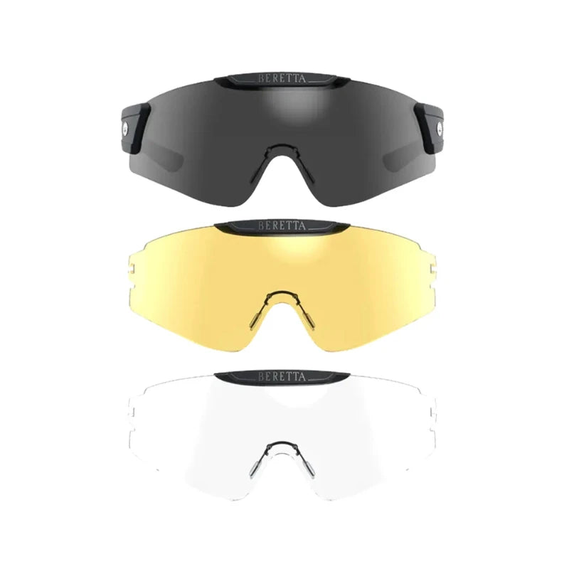 BERETTA MASK SHOOTING GLASSES SMOKE, NEUTRAL & YELLOW