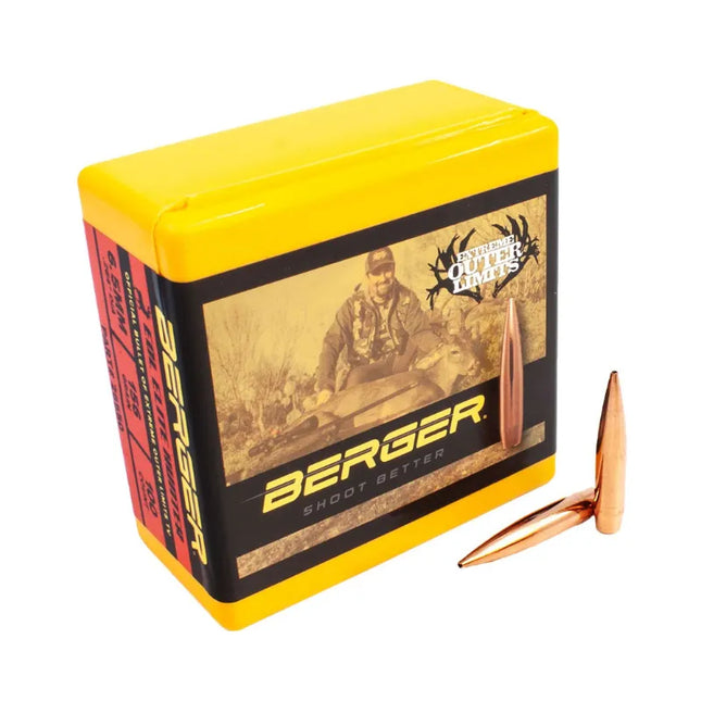 These bullets are known for their flat shooting and high ballistic efficiency, making them a favorite among hunters.