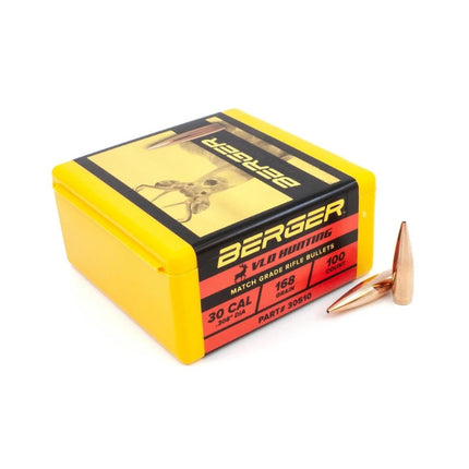 BERGER PROJ 30 CAL 168GR VLD HUNTING (100/BOX)