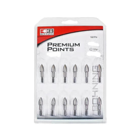 BOHNING PREMIUM SCREW IN FIELD TIPS S/S OD (12PK)