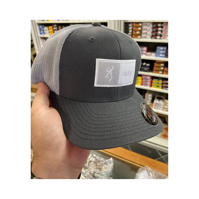 BROWNING CAP 1878 STAMPED CHARCOAL - FLEXI FIT