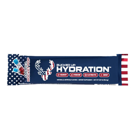 BUCKED UP HYDRATION STICK - ROCKET POP - SINGLE SERVE