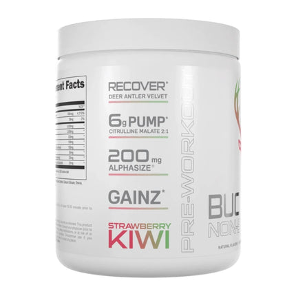 BUCKED UP Stim Free Pre-Workout - Flavor: Strawberry Kiwi