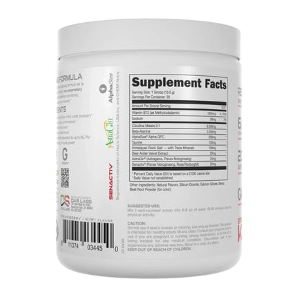 BUCKED UP Stim Free Pre-Workout - Flavor: Strawberry Kiwi