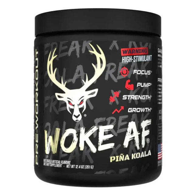 BUCKED UP Woke AF - High Stimulant Pre-Workout - 30 Serving - Flavor: Koala Freak - Pina Koala