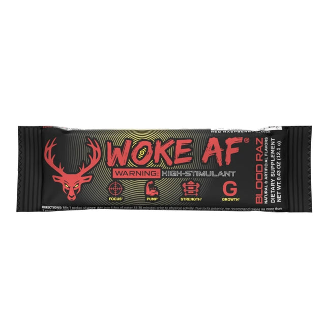 BUCKED UP Woke AF Stick Packs - GVS Single Serving - Formula / Flavor: Woke AF - Blood Raz