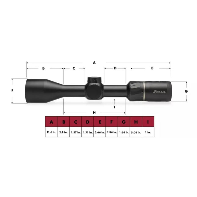 BURRIS FULLFIELD IV 2.5-10x42 E3 RETICLE