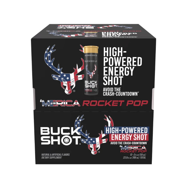 Bucked Up Buck Shots - Rocket Pop Energy Shot (12 PACK)