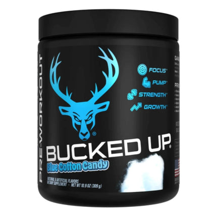 Bucked Up Pre-Workout - 30 Serving - Flavors: Blue Cotton Candy
