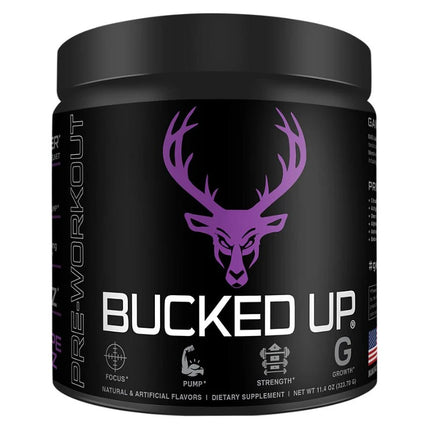 Bucked Up Pre-Workout - 30 Serving - Flavors: Grape