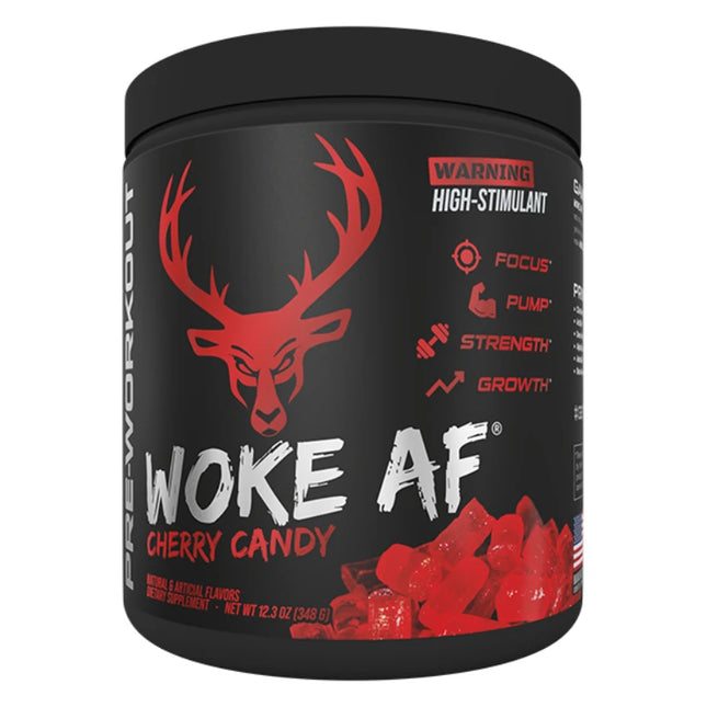 Bucked Up Woke AF - High Stimulant Pre-Workout - GVS 30 SERV - Flavor: Cherry Hard Candy