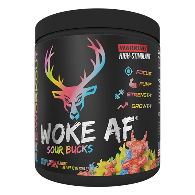 Bucked Up Woke AF - High Stimulant Pre-Workout - GVS 30 SERV - Flavor: Sour Bucks
