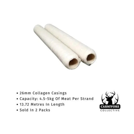 CARNIVORE COLLECTIVE COLLAGEN SAUSAGE CASINGS - 2 PACK