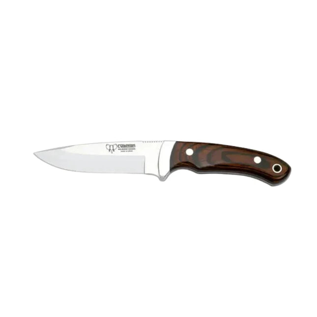 CUDEMAN – FOLDING SKINNER 9.5CM STANDARD BLADE, POLISHED RED STAMIN HANDLE / NO SHEATH
