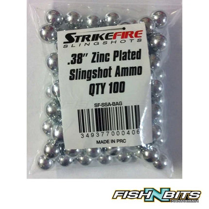 STRIKEFIRE .38" ZINC PLATED BALL BEARINGS - 240 PACK