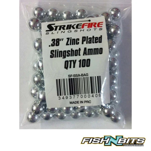 STRIKEFIRE .38" ZINC PLATED BALL BEARINGS - 240 PACK