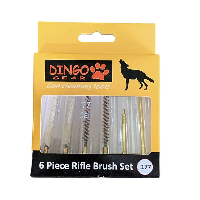 DINGO GEAR BRUSH SET .177 CAL RIFLE 6PC