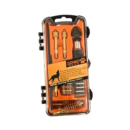 DINGO GEAR CLEANING KIT PISTOL 9MM, 10MM, .45 CAL