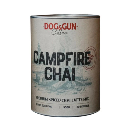DOG AND GUN CAMPFIRE CHAI 500G TIN