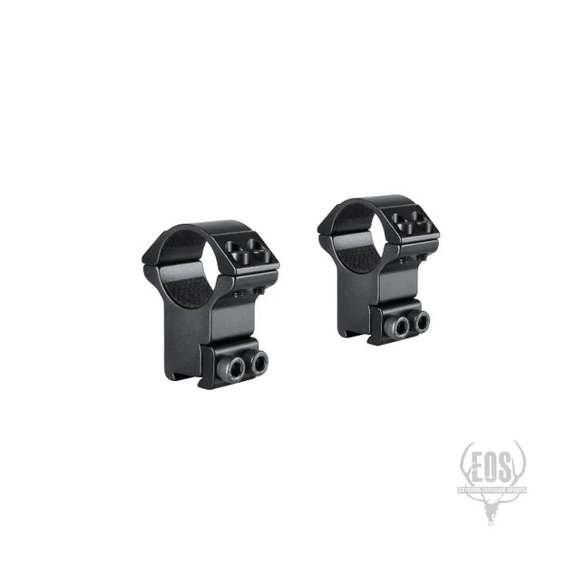 HAWKE MATCH RING MOUNTS 9-11MM 1" HIGH DOUBLE SCREW