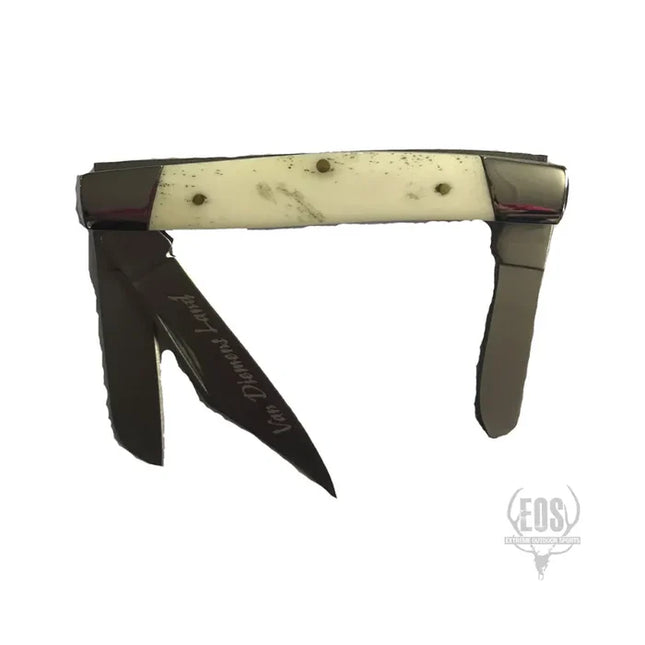 VAN DIEMENS LAND PRESIDENTIAL STOCKMAN KNIFE - STAG HANDLE