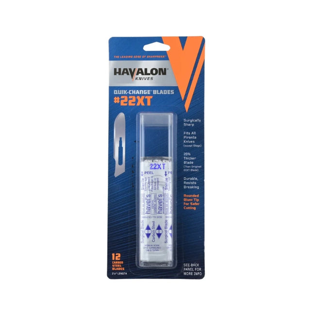 HAVALON KNIVES QUICK CHANGE BLADES #22XT QUICK CHANGE BLADES (12PK)